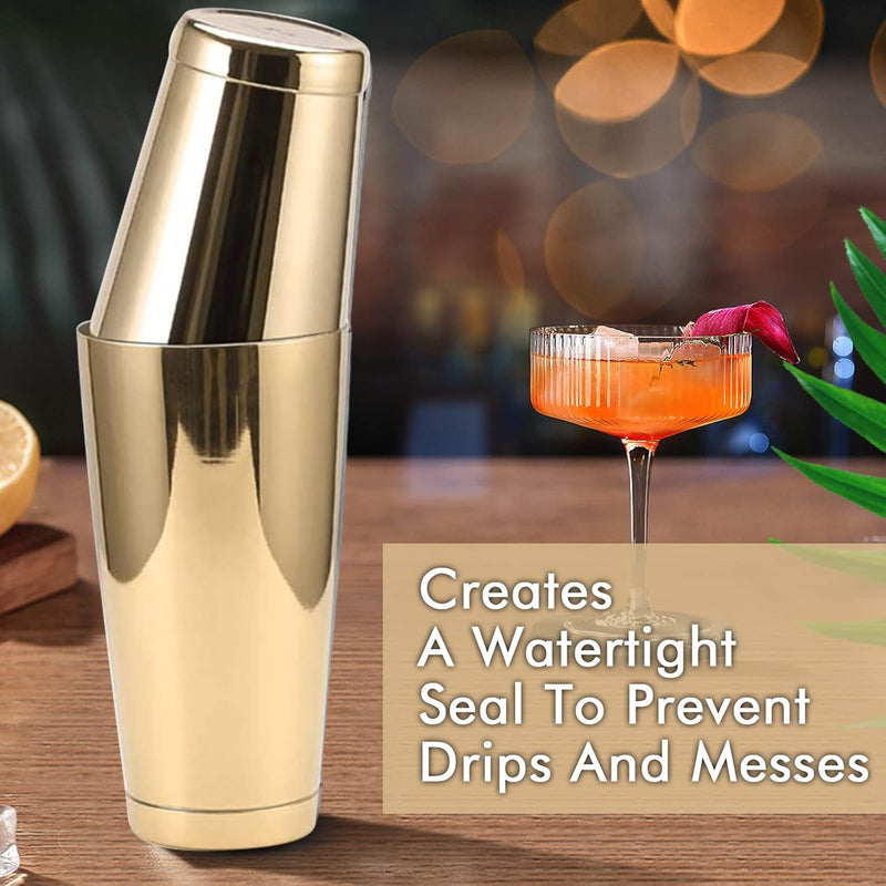 Gold Boston Shaker 750 ML | Cocktail Shaker