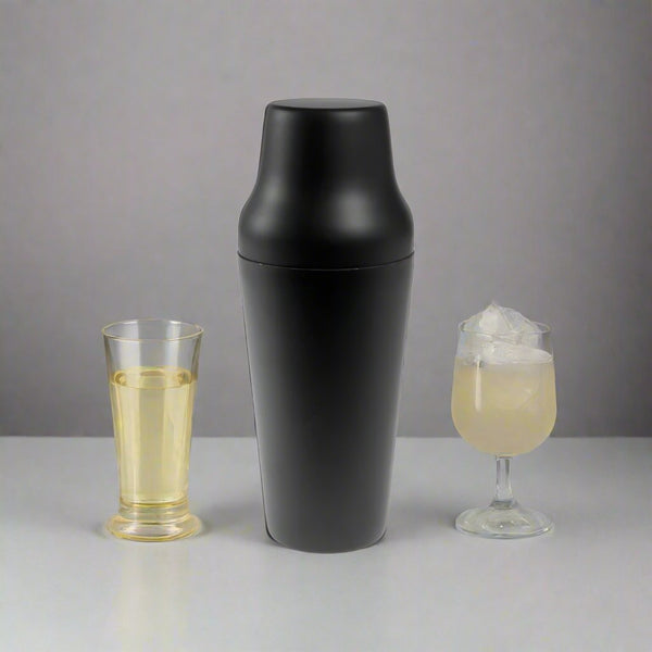 French Cocktail Shaker | 900 ML | Cocktail Shaker - Black Finish