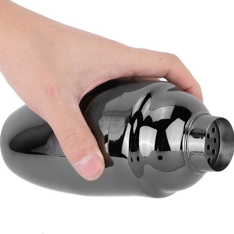 American Black Cobbler Shaker | Cocktail Shaker | Professional Bartender | 550 ML