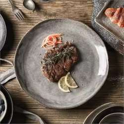 Dinner Plate Rim 11" Bespoke Earthen - 2 PC Porcelain High Quality
