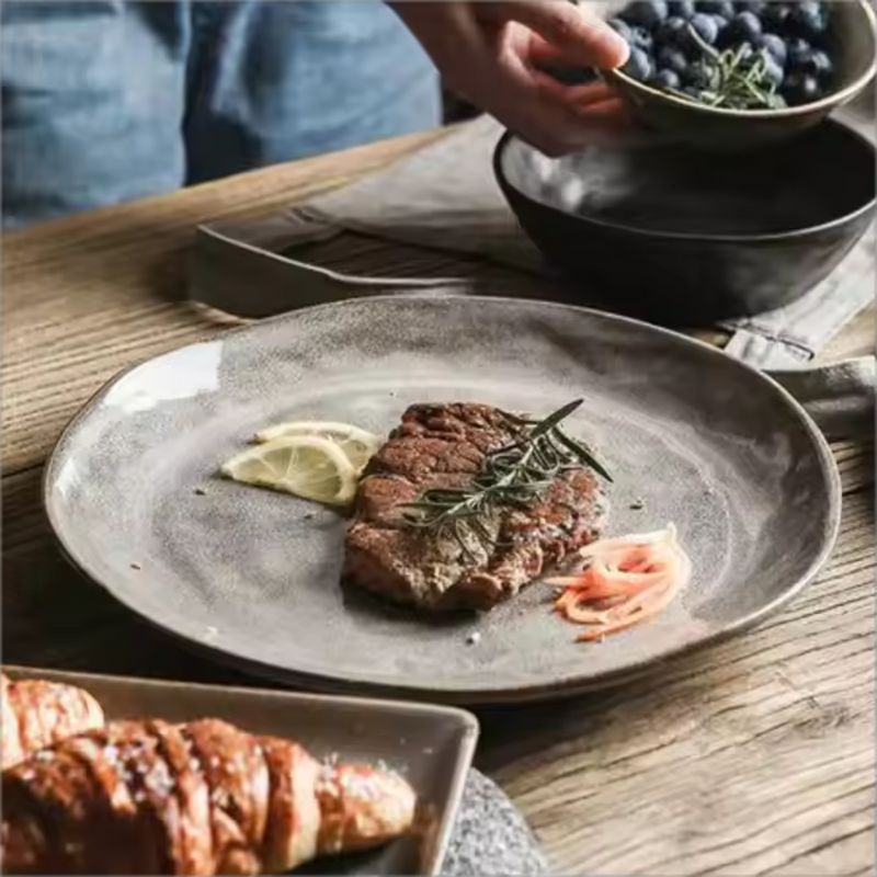 Dinner Plate Rim 11" Bespoke Earthen - 1 PC Porcelain High Quality