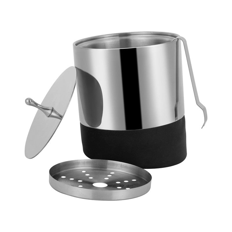 Dual Black Ice Bucket | Stylish Insulated Barware for Ice & Beverage Cooling | Premium Drinkware Accessory
