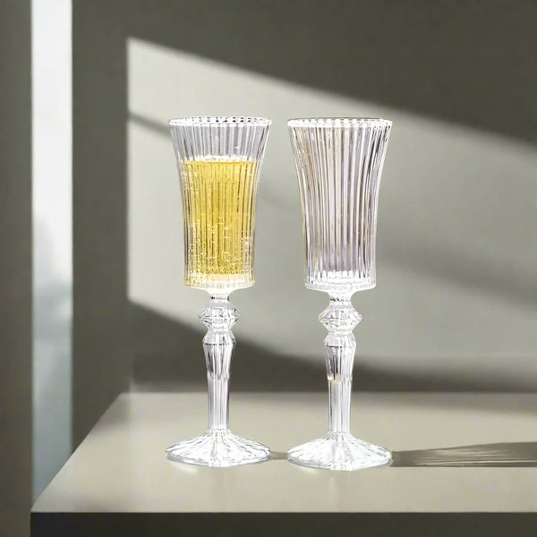 Nordic Flute Glass Set of 2 | 150 ML Elegant Stemware for Champagne & Sparkling Wine | Premium Barware Collection