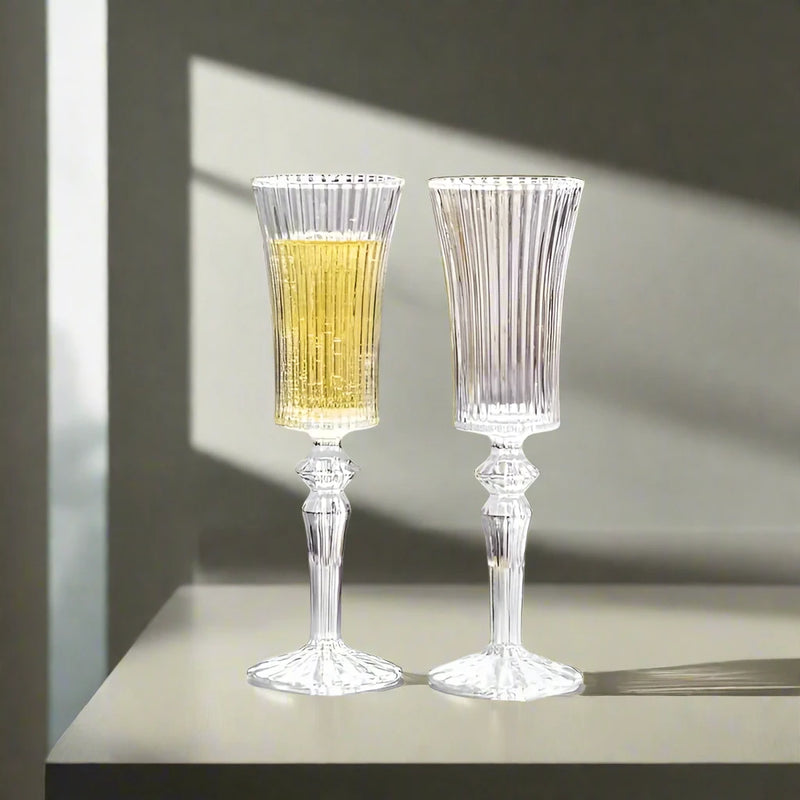 Nordic Flute Glass Set of 2 | 150 ML Elegant Stemware for Champagne & Sparkling Wine | Premium Barware Collection