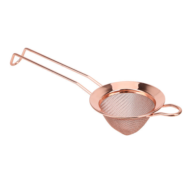 Bar Strainer - Double Net - Copper Finish | Premium | Cocktail Strainer