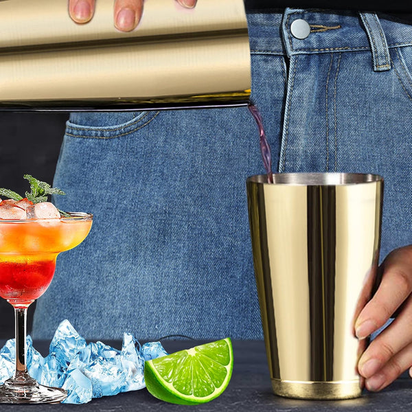 Gold Boston Shaker 750 ML | Cocktail Shaker