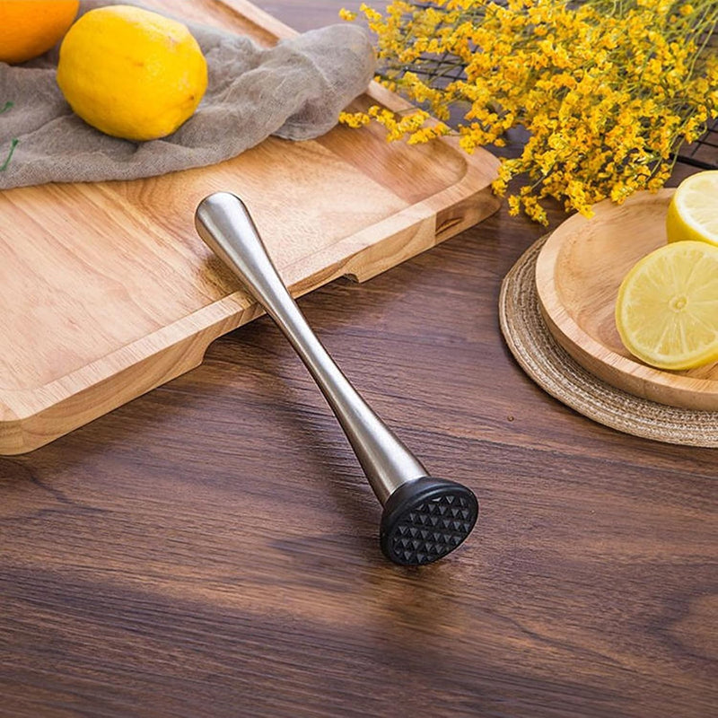 Mirror-Finish Cocktail Muddler | Stainless Steel Bar Tool for Mixing & Mashing | Premium Bartender Essentials