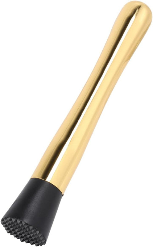 Gold Slant Cocktail Muddler | Premium Bar Tool for Mixing & Muddling | Elegant Gold-Plated Bartender Essential