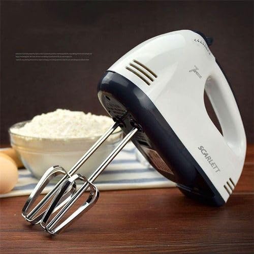 7-Speed Electric Hand Mixer Beater Blender for Cake, Cream, and Whipping