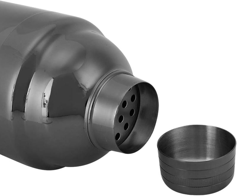 American Black Cobbler Shaker | Cocktail Shaker | Professional Bartender | 550 ML