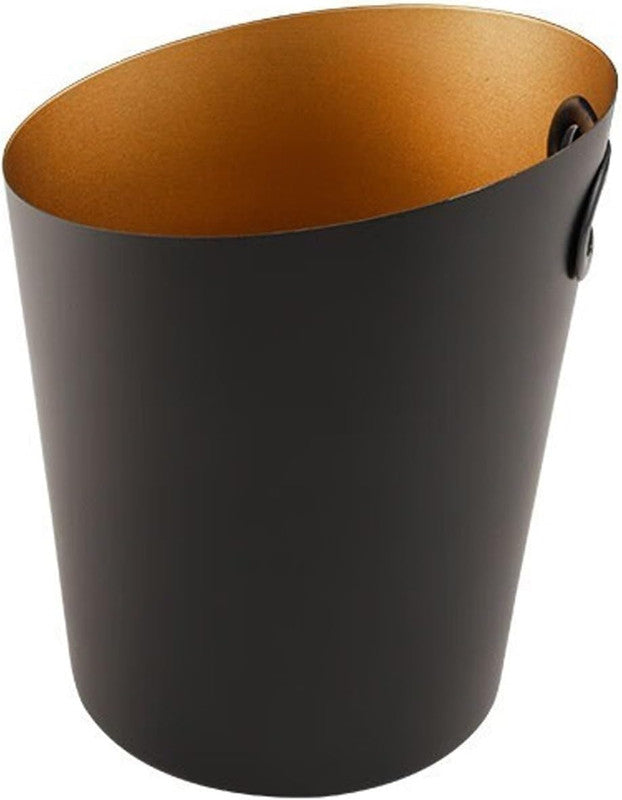 Black Slant Wine Bucket | Stylish Angled Design for Wine & Champagne Cooling | Premium Barware & Beverage Chiller