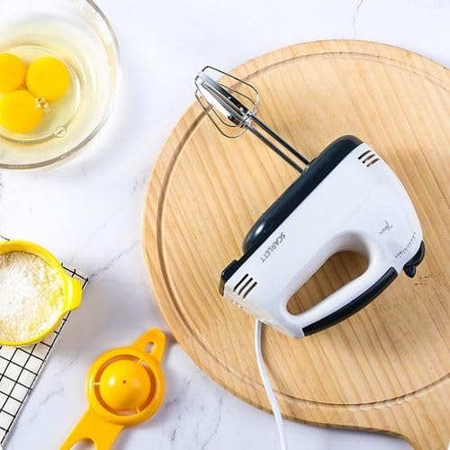 7-Speed Electric Hand Mixer Beater Blender for Cake, Cream, and Whipping