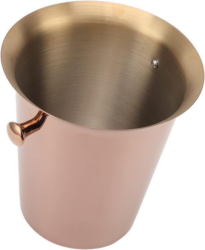 Copper Wine Bucket with Stand | Elegant Stainless Steel Wine Chiller | Premium Barware & Beverage Cooler