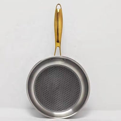 Honeycomb Copper Base Cookware with Sturdy Copper Handle Frying Pan-20CM
