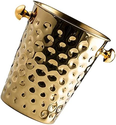 Gold Hammered Champagne Bucket with Stand | Elegant Barware for Wine & Champagne Cooling | Premium Party & Event Drinkware
