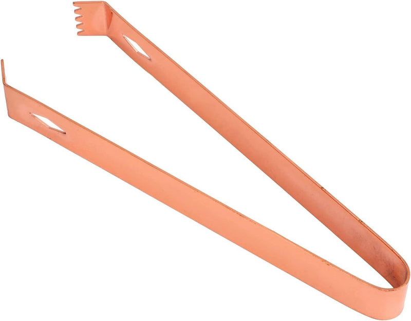 Copper Diamond Ice Tongs | Elegant Barware for Serving Ice & Garnishes | Premium Cocktail Accessory