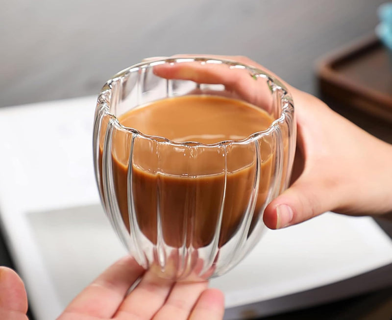 Double Wall Tumbler - 300 ML | Borosilicate Glass, Perfect for Hot & Cold Drinks