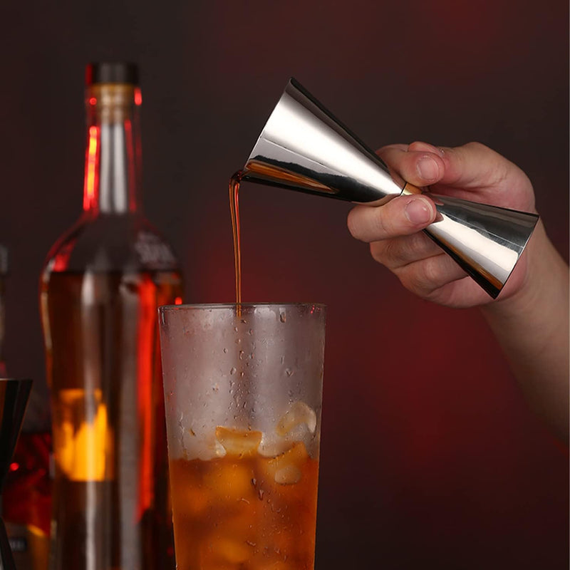 Mirror Jigger 30/60 ML - Euro Style - With Ring - Premium Cocktail Measure