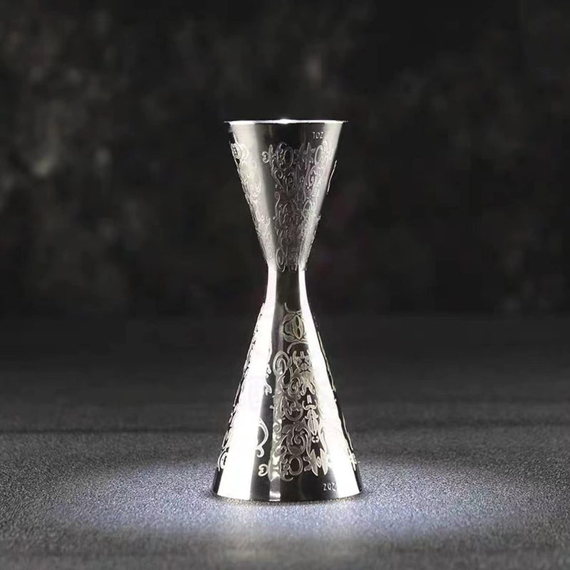 Jigger 30/60 ML -Black Leaf - Premium Double-Side Cocktail Measure