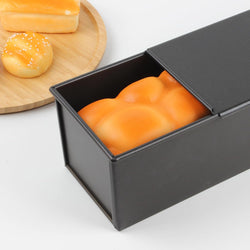 Rectangular Tin 500g Loaf Pan with Lid, Bread Baking Mould Set of 1 Pieces