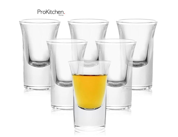 ProKitchen Shot Glass Set – Durable & Stylish Barware (Set of 6)