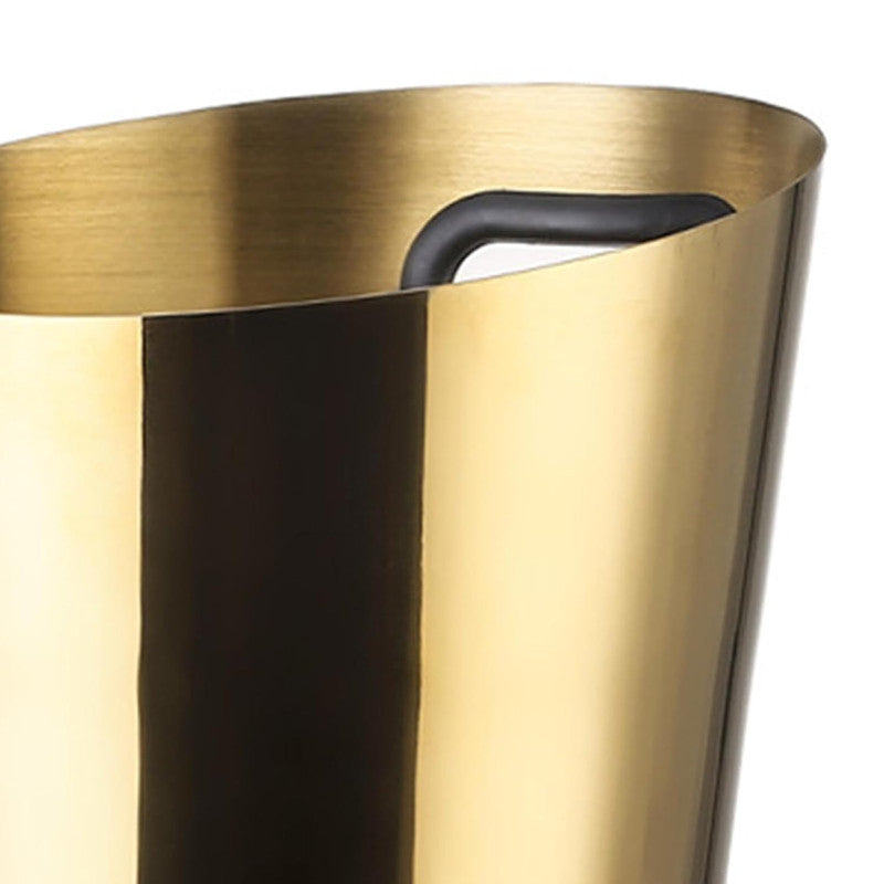 Gold Slant Wine Bucket | Stylish Angled Design for Wine & Champagne Cooling | Premium Barware & Beverage Chiller