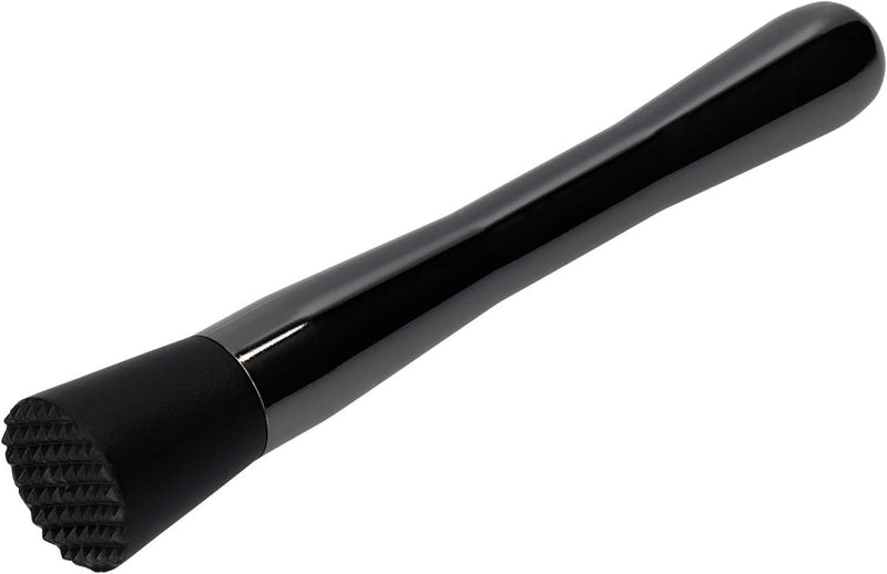 Black-Finish Cocktail Muddler | Stainless Steel Bar Tool for Mixing & Mashing | Premium Bartender Essentials
