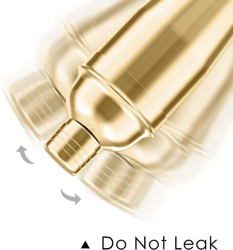 American Gold Cobbler Shaker | Cocktail Shaker | Professional Bartender | 550 ML