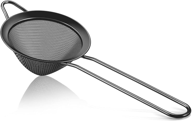 Bar Strainer - Double Net - Black Finish | Premium | Cocktail Strainer