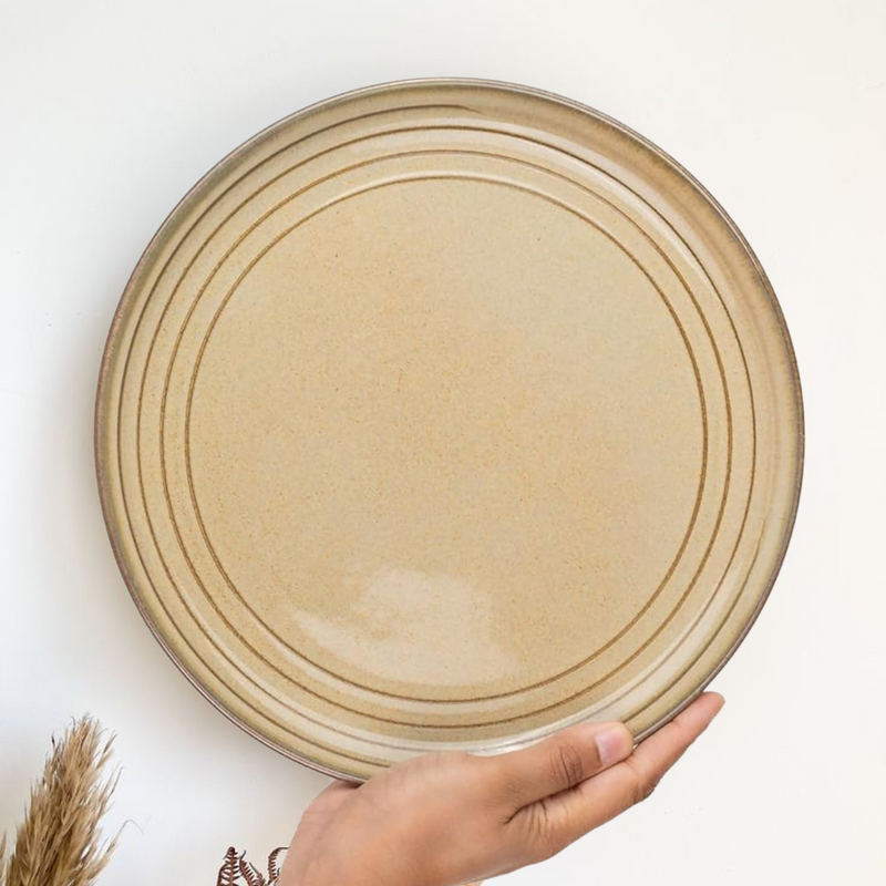 Dessert Plate Rim 7.5" Cotton Antique - 6 PC Porcelain High Quality
