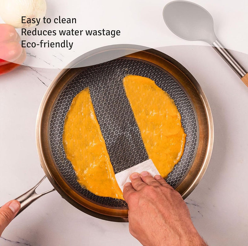 Honeycomb Copper Base Cookware with Sturdy Copper Handle Frying Pan-20CM