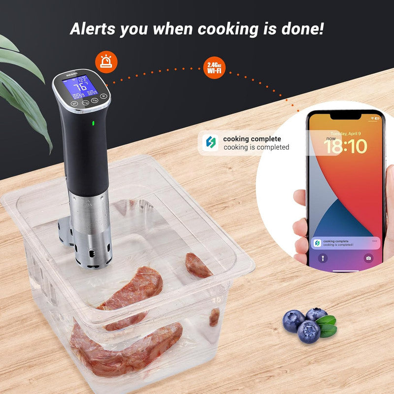 ProSeries INSV003 WiFi Sous Vide - 300 | 1000W Immersion Circulator | IPX7 Waterproof