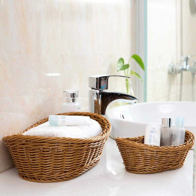 Oval Rattan Basket – Lightweight & Durable Storage for Kitchen, Pantry & More