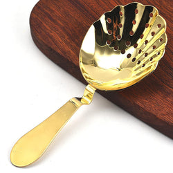 Julep Strainer - Shell - Gold Finish | Premium | Cocktail Strainer
