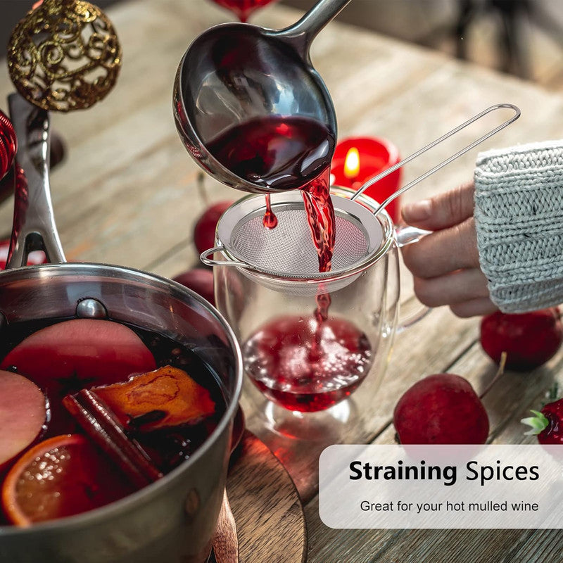 Bar Strainer - Double Net - Mirror Finish | Premium | Cocktail Strainer