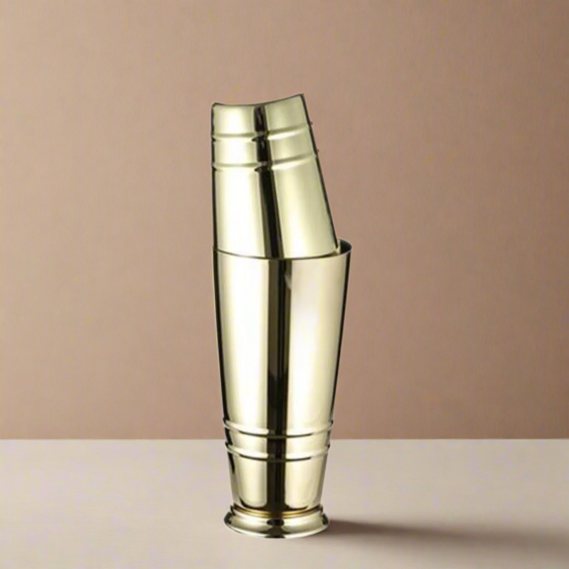 Gold Boston Shaker | With Ring | 750 ML | Cocktail Shaker