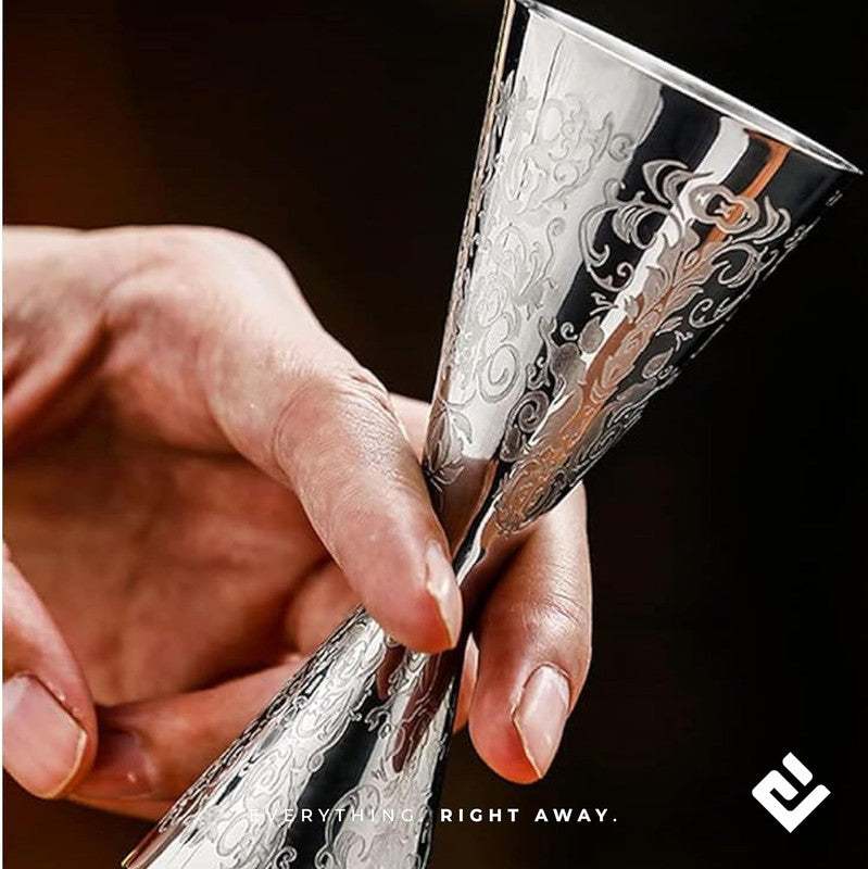Jigger 30/60 ML -Black Leaf - Premium Double-Side Cocktail Measure