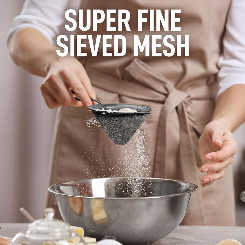 Bar Strainer - Double Net - Black Finish | Premium | Cocktail Strainer