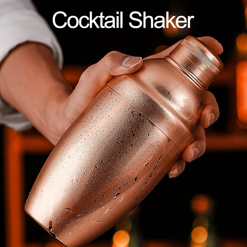 American Copper Cobbler Shaker | Cocktail Shaker | Professional Bartender | 550 ML