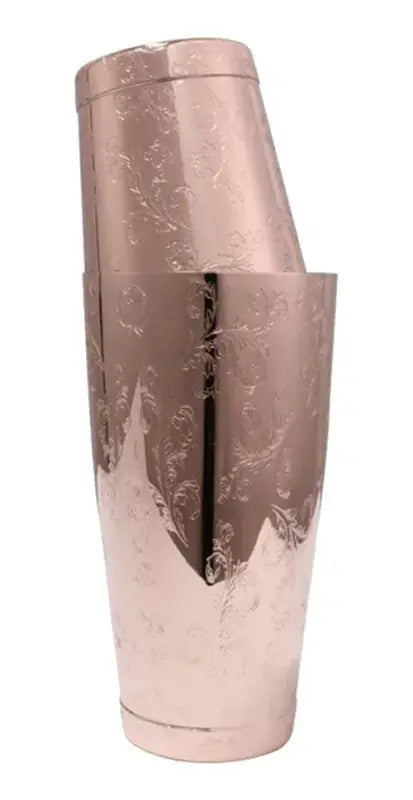 Copper Leaf Etched Boston Shaker 750 ML | Cocktail Shaker