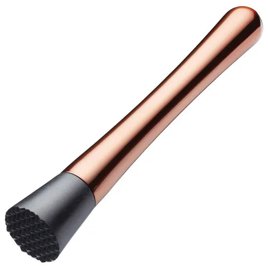 Copper Slant Cocktail Muddler | Premium Bar Tool for Mixing & Muddling | Elegant Gold-Plated Bartender Essential