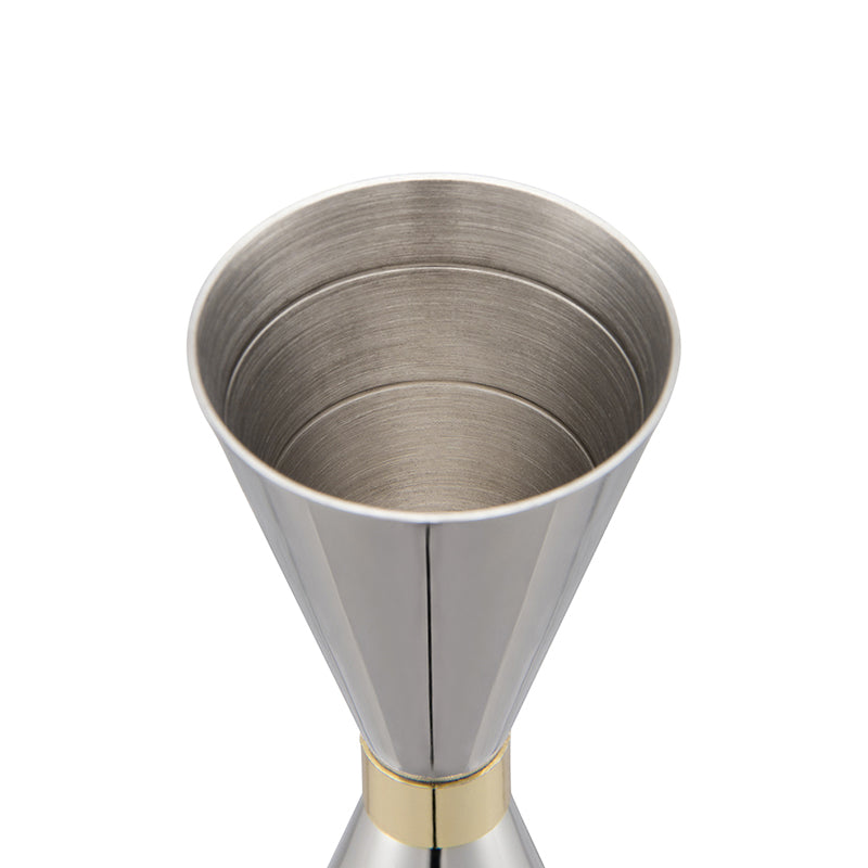 Mirror Jigger 30/60 ML - Euro Style - With Ring - Premium Cocktail Measure