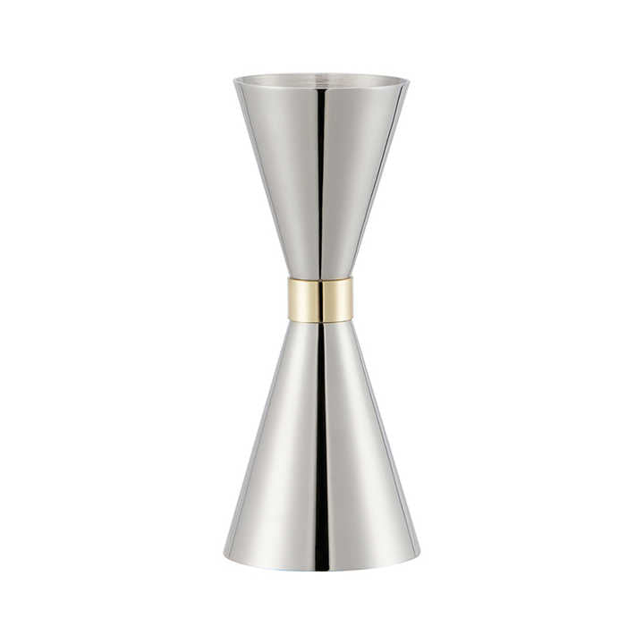 Mirror Jigger 30/60 ML - Euro Style - With Ring - Premium Cocktail Measure