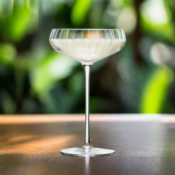 American Cocktail Coupe Glass Set of 2 | 220 ML Stylish Cocktail Glasses for Classic Mixology | Premium Drinkware Collection