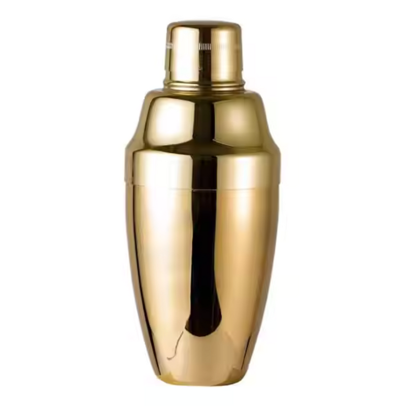 American Gold Cobbler Shaker | Cocktail Shaker | Professional Bartender | 550 ML