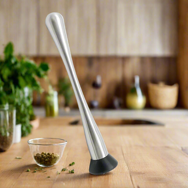 Mirror-Finish Cocktail Muddler | Stainless Steel Bar Tool for Mixing & Mashing | Premium Bartender Essentials