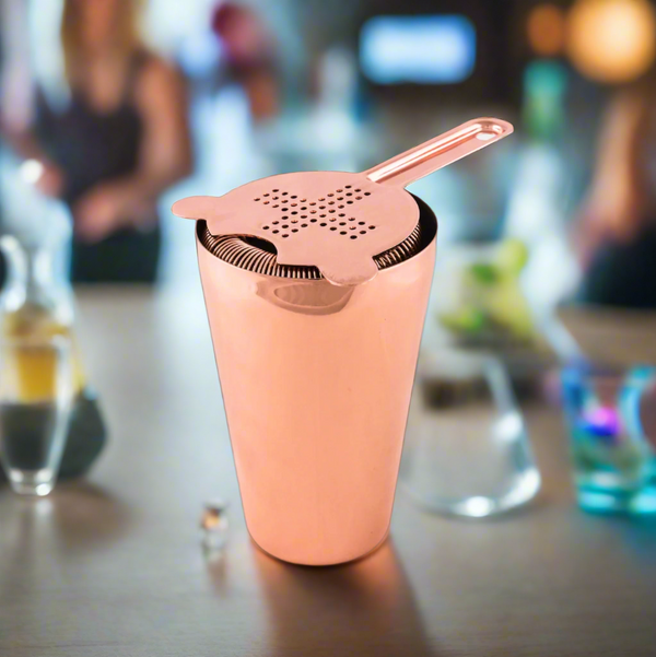 Hawthorne Strainer Cross - Copper Finish | Premium | Stainless Steel Cocktail Strainer
