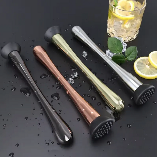 Copper Slim Cocktail Muddler | Stylish Bar Tool for Muddling & Mixing | Premium Bartender Essential