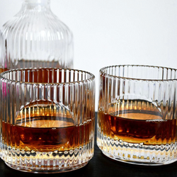 Set of 4 Whiskey Oval Glasses | 330 ML Premium Crystal Drinkware for Whiskey, Bourbon & Cocktails | Luxury Barware Collection