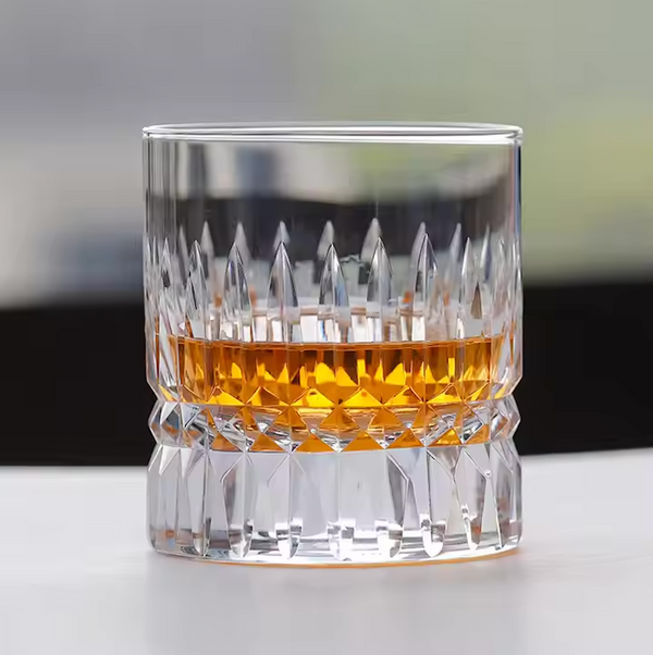 Set of 2 Luxurious Heavy Bottom Single Malt Glasses | 180 ML Elegant Whiskey Glassware for Connoisseurs | Premium Barware Collection